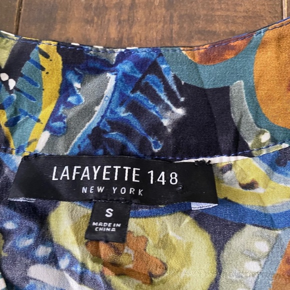 Lafayette 148 New York Silk Paisley blouse - Picture 6 of 9